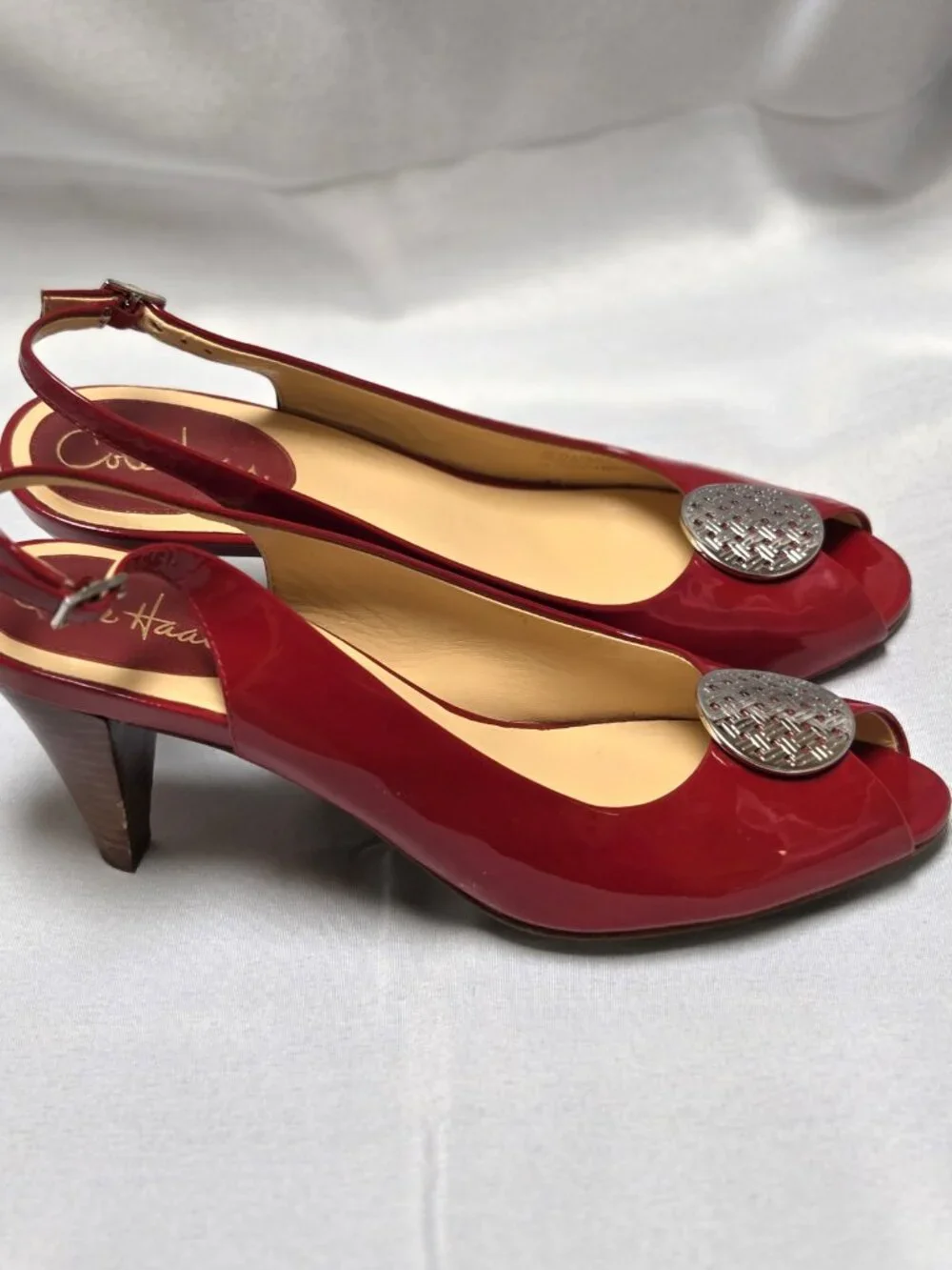 Cole Haan Red Patent Leather Heels